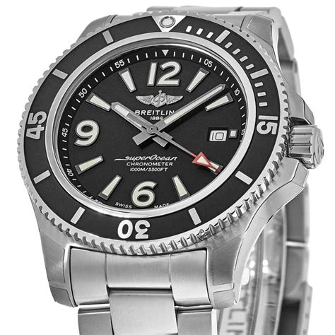 Breitling Superocean Men's Black Watch 